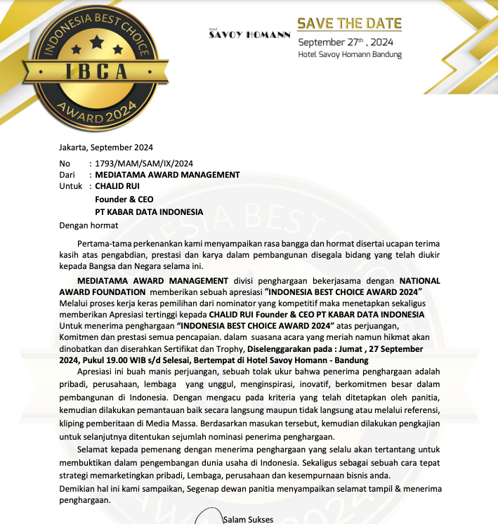 Indonesia Best Choice Award 2024